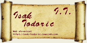 Isak Todorić vizit kartica